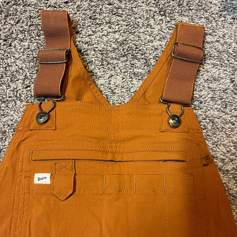 Duluth women XS small heirloom gardening bib overalls, EUC